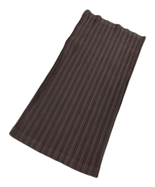 PLEATS PLEASE（プリーツプリーズ）PLEATS PLEASE (プリーツプリーズ) ネックウォーマー ブラウンの古着・服飾アイテム