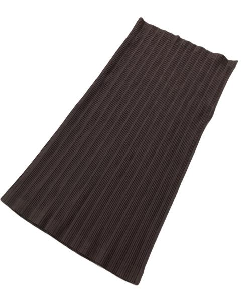 PLEATS PLEASE（プリーツプリーズ）PLEATS PLEASE (プリーツプリーズ) ネックウォーマー ブラウンの古着・服飾アイテム