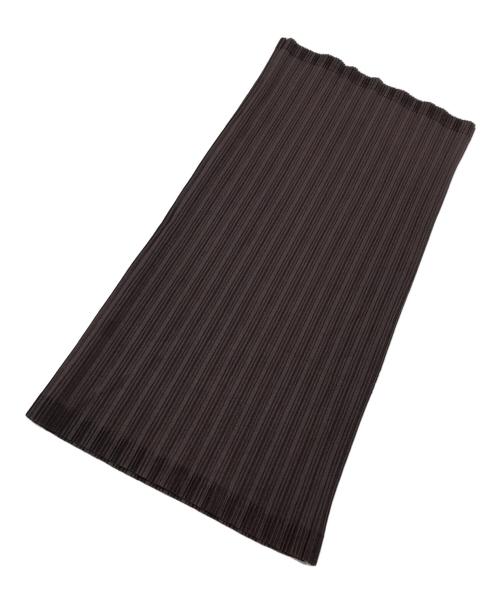 PLEATS PLEASE（プリーツプリーズ）PLEATS PLEASE (プリーツプリーズ) ネックウォーマー ブラウンの古着・服飾アイテム
