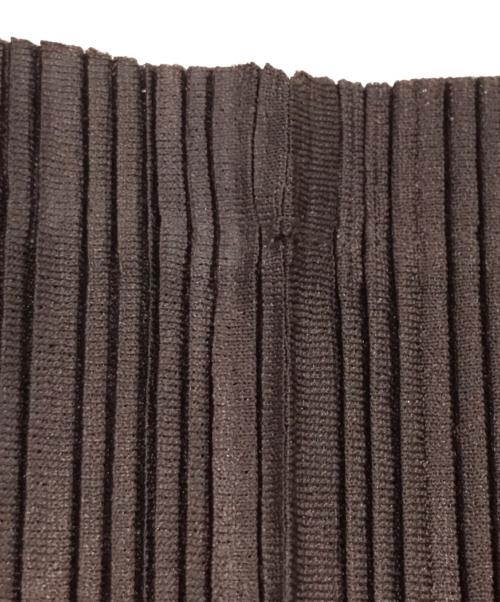 PLEATS PLEASE（プリーツプリーズ）PLEATS PLEASE (プリーツプリーズ) ネックウォーマー ブラウンの古着・服飾アイテム