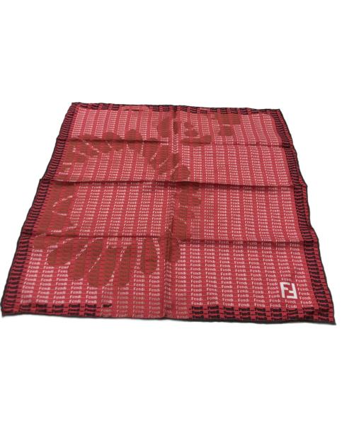 FENDI（フェンディ）FENDI (フェンディ) シルクスカーフ レッドの古着・服飾アイテム