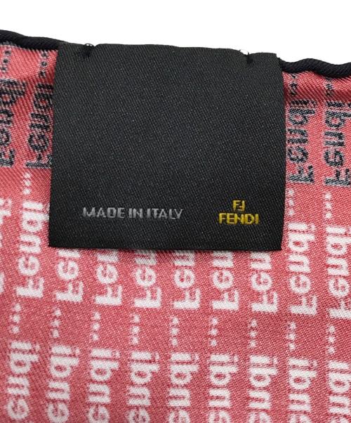FENDI（フェンディ）FENDI (フェンディ) シルクスカーフ レッドの古着・服飾アイテム