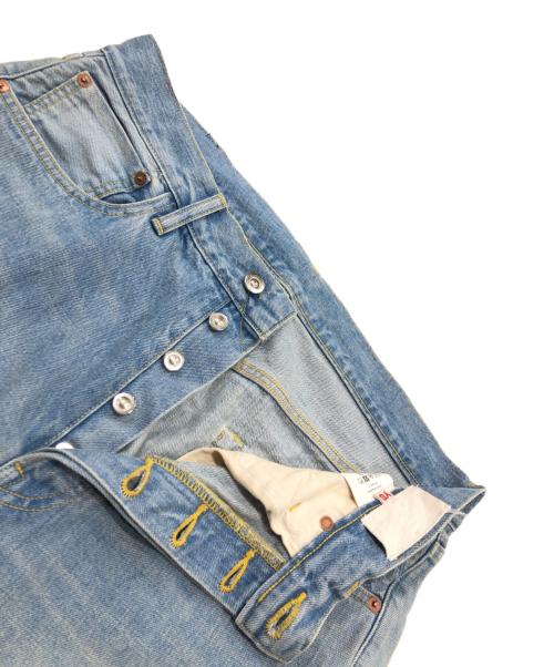 yokosakamoto（ヨウコサカモト）yokosakamoto (ヨウコサカモト) 5POCKET STRAIGHT PANTS インディゴ サイズ:Mの古着・服飾アイテム