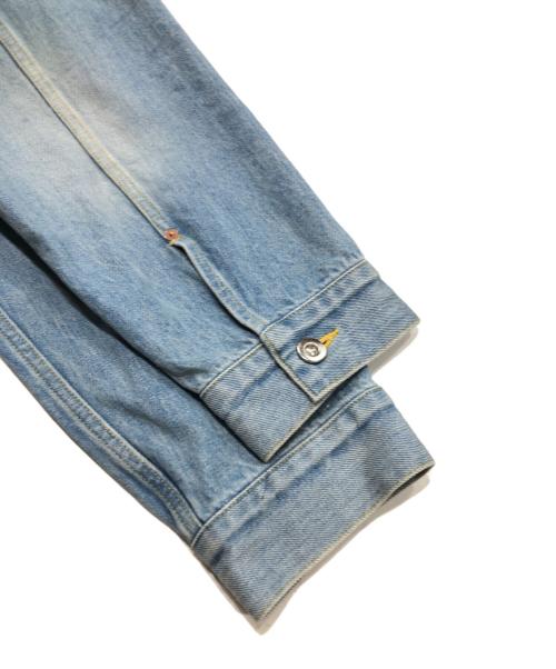 yokosakamoto（ヨウコサカモト）yokosakamoto (ヨウコサカモト) PLEATS BLOUSE/デニムブルゾン インディゴ サイズ:Lの古着・服飾アイテム