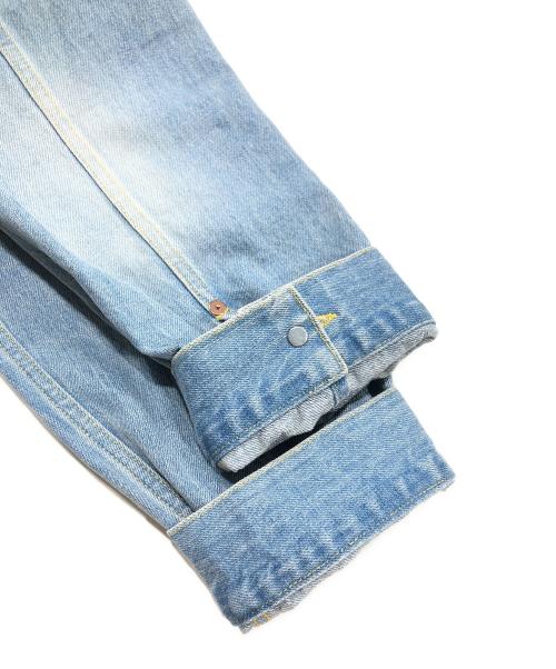 yokosakamoto（ヨウコサカモト）yokosakamoto (ヨウコサカモト) PLEATS BLOUSE/デニムブルゾン インディゴ サイズ:Lの古着・服飾アイテム