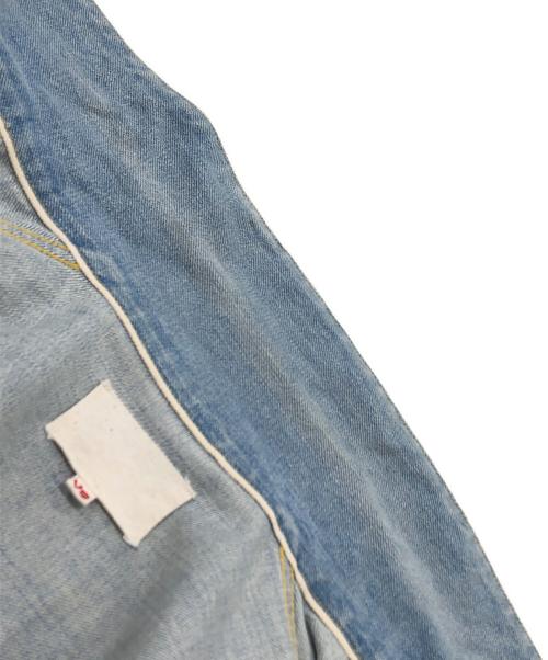 yokosakamoto（ヨウコサカモト）yokosakamoto (ヨウコサカモト) PLEATS BLOUSE/デニムブルゾン インディゴ サイズ:Lの古着・服飾アイテム