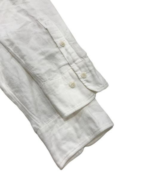 yokosakamoto（ヨウコサカモト）yokosakamoto (ヨウコサカモト) GRANPA SHIRT/グランパシャツ ホワイト サイズ:Lの古着・服飾アイテム