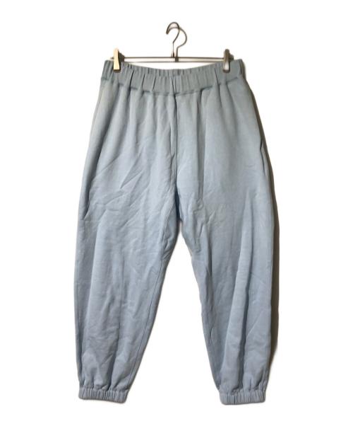 yokosakamoto（ヨウコサカモト）YOKOSAKAMOTO (ヨウコサカモト) CLASSIC SPORTS SWEATER PANTS ブルー サイズ:Lの古着・服飾アイテム