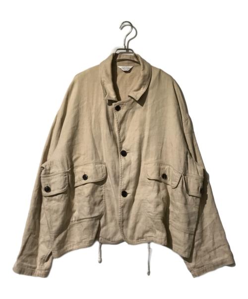 UNUSED（アンユーズド）UNUSED (アンユーズド) リネンショートハンティングジャケット ベージュ サイズ:2の古着・服飾アイテム