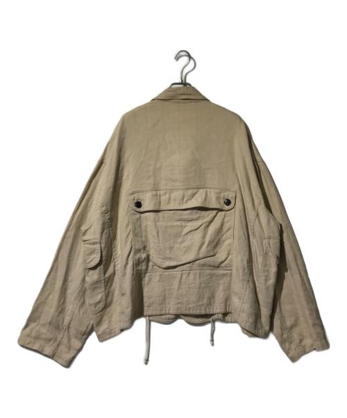 UNUSED（アンユーズド）UNUSED (アンユーズド) リネンショートハンティングジャケット ベージュ サイズ:2の古着・服飾アイテム