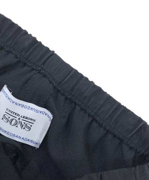 UNITED ARROWS & SONS（ユナイテッドアローズ アンド サンズ）UNITED ARROWS & SONS (ユナイテッドアローズ アンド サンズ) イージーワイドスラックス ブラック サイズ:Ｓの古着・服飾アイテム