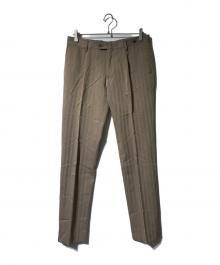 TAGLIATORE（タリアトーレ）の古着「コットンウールテーパードスラックス」｜ベージュ