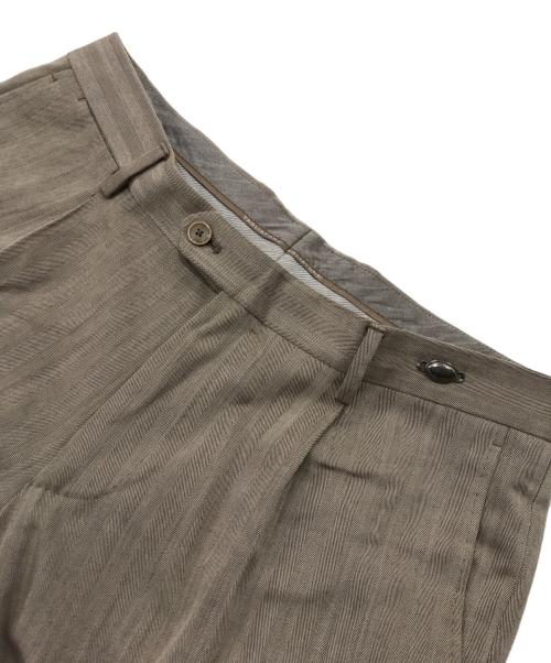 TAGLIATORE（タリアトーレ）TAGLIATORE (タリアトーレ) コットンウールテーパードスラックス ベージュ サイズ:48の古着・服飾アイテム