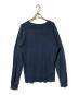 RRL (ダブルアールエル) インディゴジャガードニットクルーネックT ネイビー サイズ:M：8000円