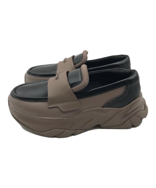 PUMA（プーマ）PUMA (プーマ) LOAFYR INT ピンク×ブラック サイズ:24の古着・服飾アイテム