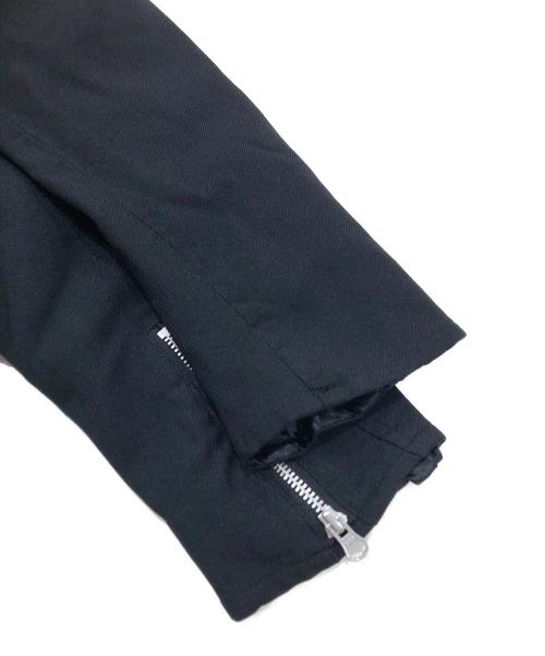 JUNYA WATANABE MAN（ジュンヤワタナベマン）JUNYA WATANABE MAN (ジュンヤワタナベマン) エステル製品染めライダースジャケット/多重ジップジャケット ブラック サイズ:Lの古着・服飾アイテム