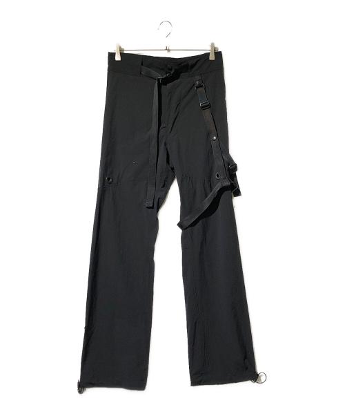 NILoS（ニルズ）NILoS (ニルズ) NYLON COTTON STRETCH CLOTHV TROUSERS ブラック サイズ:2の古着・服飾アイテム