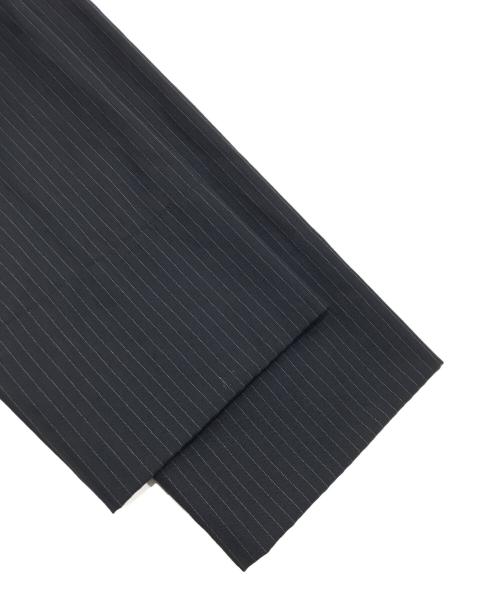BLACK COMME des GARCONS（ブラックコムデギャルソン）BLACK COMME des GARCONS (ブラックコムデギャルソン) ウールポリエステルチャイナロングシャツ ブラック サイズ:XXLの古着・服飾アイテム
