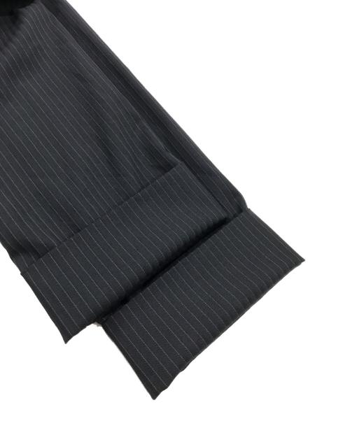 BLACK COMME des GARCONS（ブラックコムデギャルソン）BLACK COMME des GARCONS (ブラックコムデギャルソン) ウールポリエステルチャイナロングシャツ ブラック サイズ:XXLの古着・服飾アイテム