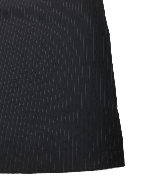 BLACK COMME des GARCONS（ブラックコムデギャルソン）BLACK COMME des GARCONS (ブラックコムデギャルソン) ウールポリエステルチャイナロングシャツ ブラック サイズ:XXLの古着・服飾アイテム