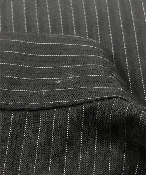 BLACK COMME des GARCONS（ブラックコムデギャルソン）BLACK COMME des GARCONS (ブラックコムデギャルソン) ウールポリエステルチャイナロングシャツ ブラック サイズ:XXLの古着・服飾アイテム