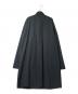 BLACK COMME des GARCONS (ブラックコムデギャルソン) ウールポリエステルチャイナロングシャツ ブラック サイズ:XXL：30000円