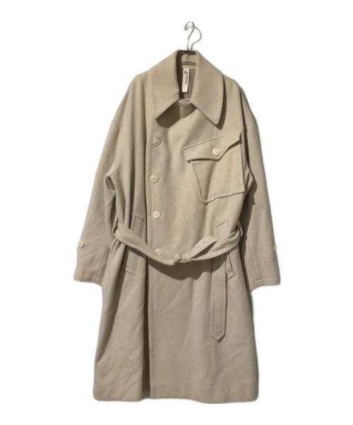 GROUND Y（グラウンドワイ）GROUND Y (グラウンドワイ) モーターサイクルビッグコート/Motorcycle Big Coat ベージュ サイズ:3の古着・服飾アイテム