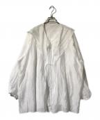 Sea Room lynnシールームリン）の古着「LightSheerRibbonブラウス」｜ホワイト