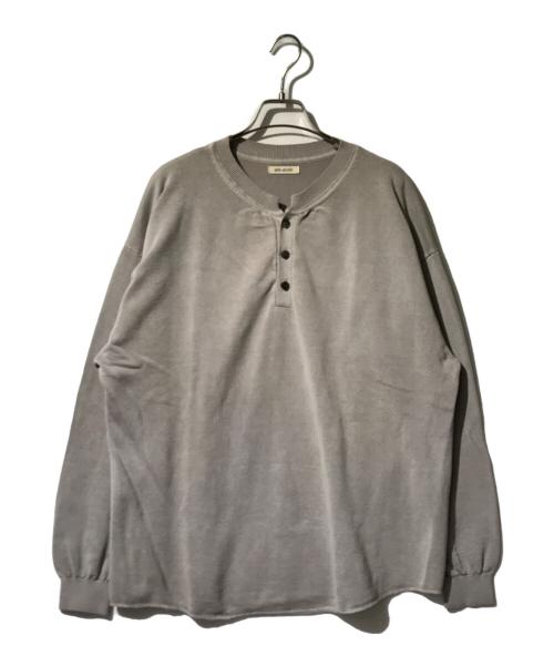 vainl archive（ヴァイナルアーカイブ）VAINL ARCHIVE (ヴァイナルアーカイブ) WILL ヘンリーネック ニット グレー サイズ:Ｓ 未使用品の古着・服飾アイテム