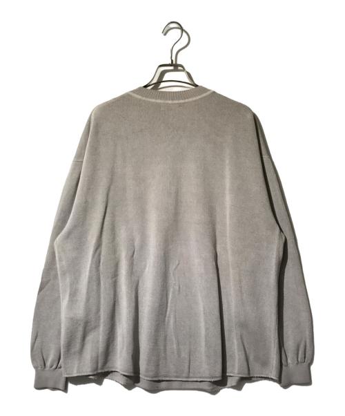 vainl archive（ヴァイナルアーカイブ）VAINL ARCHIVE (ヴァイナルアーカイブ) WILL ヘンリーネック ニット グレー サイズ:Ｓ 未使用品の古着・服飾アイテム