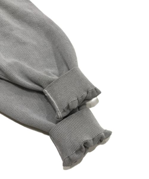 vainl archive（ヴァイナルアーカイブ）VAINL ARCHIVE (ヴァイナルアーカイブ) WILL ヘンリーネック ニット グレー サイズ:Ｓ 未使用品の古着・服飾アイテム