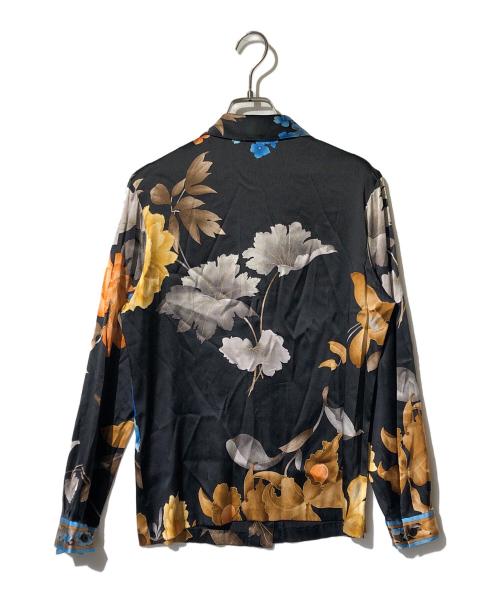 LEONARD（レオナール）LEONARD (レオナール) シルクフローラルシャツ ブラック サイズ:13の古着・服飾アイテム