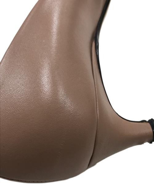 sergio rossi（セルジオロッシ）sergio rossi (セルジオロッシ) ポインテッドトゥプレートパンプス ピンク サイズ:36　1/2の古着・服飾アイテム