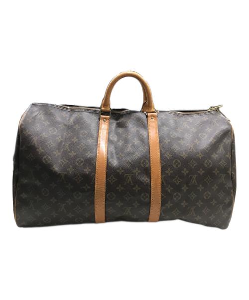 LOUIS VUITTON（ルイ ヴィトン）LOUIS VUITTON (ルイ ヴィトン) キーポル・バンドリエール55 ブラウンの古着・服飾アイテム