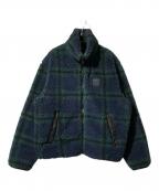 COACHコーチ）の古着「ノベルティ シェルパ ジャケット」｜ネイビー×グリーン