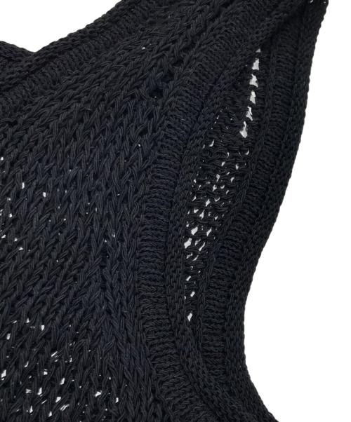 theory（セオリー）theory (セオリー) クロシェニットロングワンピース ブラック サイズ:Pの古着・服飾アイテム