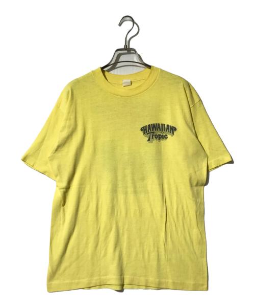 ヴィンテージTシャツ（ヴィンテージTシャツ）ヴィンテージTシャツ (ヴィンテージTシャツ) ヴィンテージプリントT イエロー サイズ:XLの古着・服飾アイテム