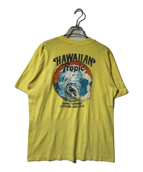 ヴィンテージTシャツ（ヴィンテージTシャツ）ヴィンテージTシャツ (ヴィンテージTシャツ) ヴィンテージプリントT イエロー サイズ:XLの古着・服飾アイテム