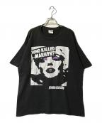 Hanesヘインズ）の古着「WHO KILLED MARILYN Tee(フー　キル　マリン　ティー)」｜ブラック