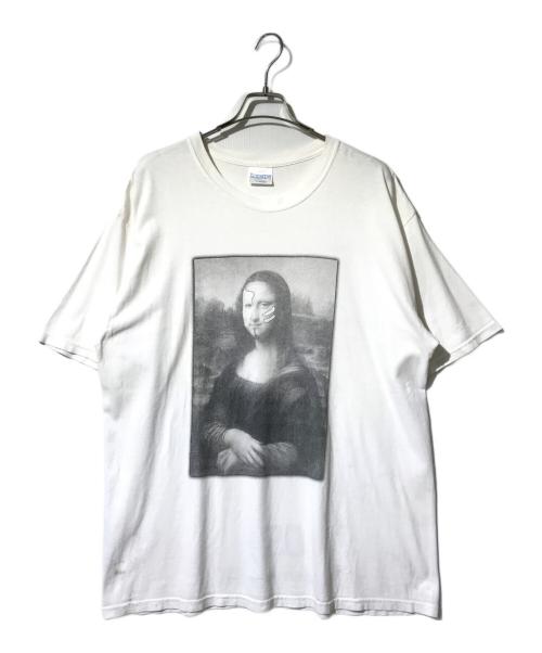 REAL MAD HECTIC（リアルマッド ヘクティク）REAL MAD HECTIC (リアルマッド ヘクティク) モナリザプリントT ホワイト サイズ:XLの古着・服飾アイテム