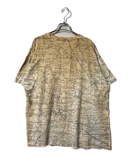 ヴィンテージTシャツ（ヴィンテージTシャツ）ヴィンテージTシャツ (ヴィンテージTシャツ) IOWA Map Tシャツ ベージュ サイズ:表記なしの古着・服飾アイテム