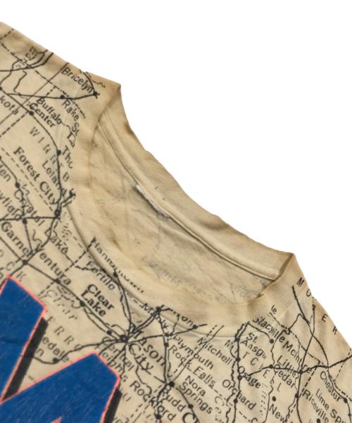 ヴィンテージTシャツ（ヴィンテージTシャツ）ヴィンテージTシャツ (ヴィンテージTシャツ) IOWA Map Tシャツ ベージュ サイズ:表記なしの古着・服飾アイテム