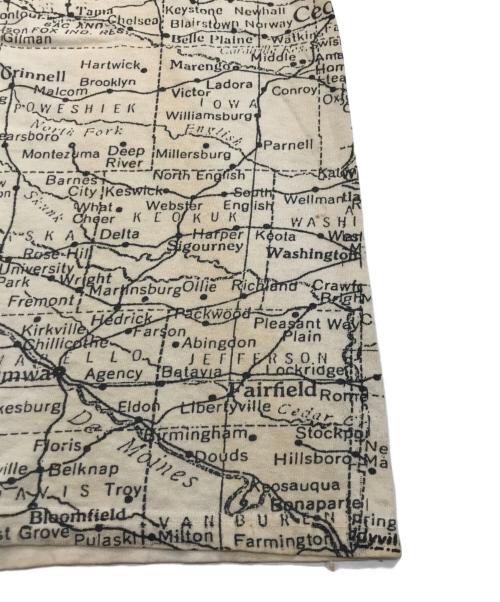 ヴィンテージTシャツ（ヴィンテージTシャツ）ヴィンテージTシャツ (ヴィンテージTシャツ) IOWA Map Tシャツ ベージュ サイズ:表記なしの古着・服飾アイテム