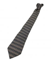 HERMES（エルメス）の古着「シルクネクタイ」｜ネイビー×ベージュ