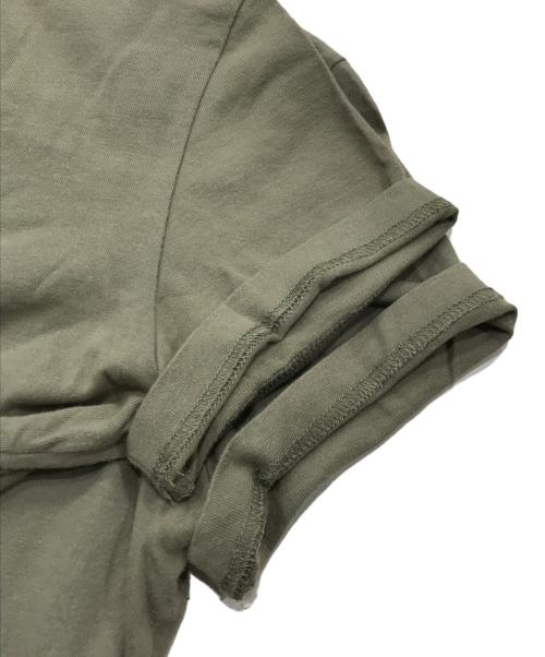 Christian Dior（クリスチャン ディオール）Christian Dior (クリスチャン ディオール) デニムデザインロゴプリントTシャツ カーキ サイズ:38の古着・服飾アイテム