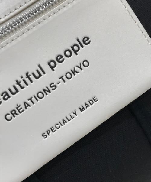 beautiful people（ビューティフルピープル）beautiful people (ビューティフルピープル) ライニングロゴポケットミニショルダーバッグ ブラックの古着・服飾アイテム