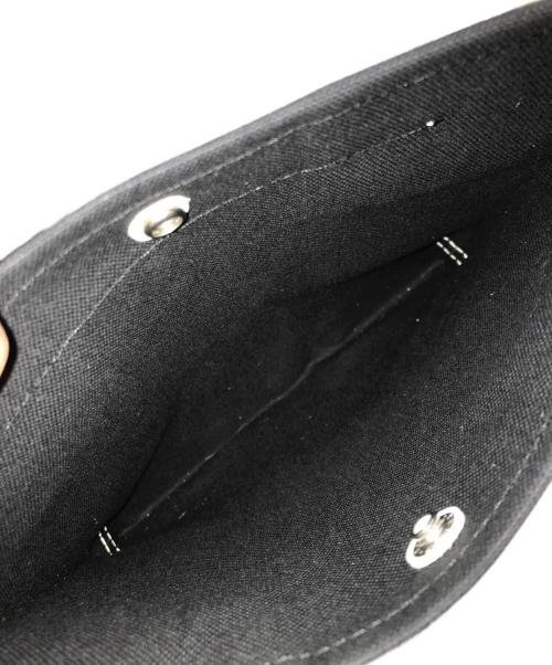 beautiful people（ビューティフルピープル）beautiful people (ビューティフルピープル) ライニングロゴポケットミニショルダーバッグ ブラックの古着・服飾アイテム