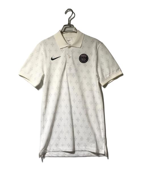 NIKE（ナイキ）NIKE (ナイキ) Paris Saint-Germain (パリサンジェルマン) ポロシャツ ベージュ サイズ:XSの古着・服飾アイテム