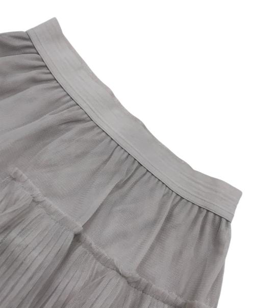 COCODEAL（ココディール）COCODEAL (ココディール) プリーツミックスチュールティアードスカート ベージュ サイズ:1の古着・服飾アイテム