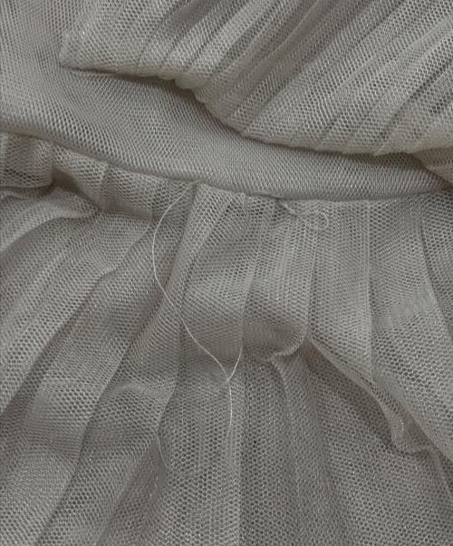 COCODEAL（ココディール）COCODEAL (ココディール) プリーツミックスチュールティアードスカート ベージュ サイズ:1の古着・服飾アイテム